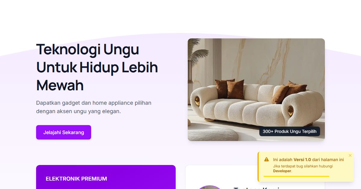 Tampilan LuxeElectro
